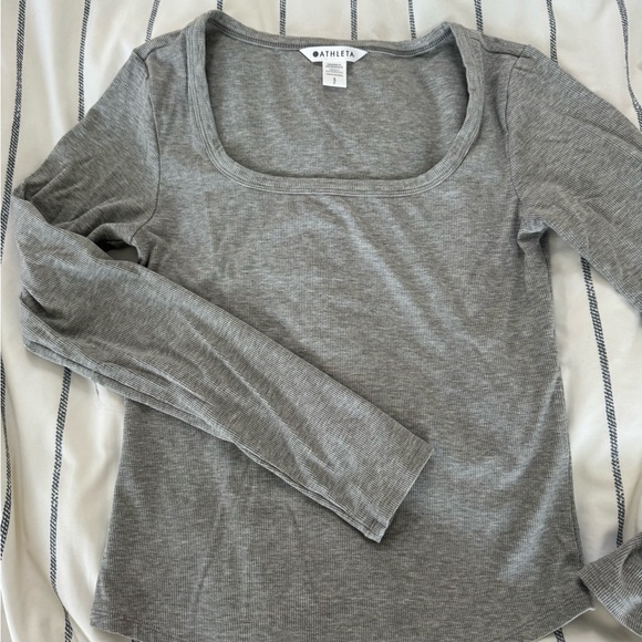Athleta ribbed long sleeve top size small - Picture 3 of 5